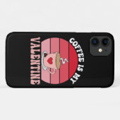 Coques Case-Mate iPhone Le café est mon Valentin (Dos (Horizontal))