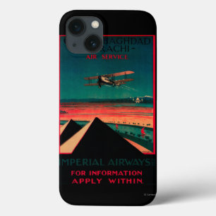 Etui iPhone 13 Le Caire - Bagdad - poster vintage d'air de