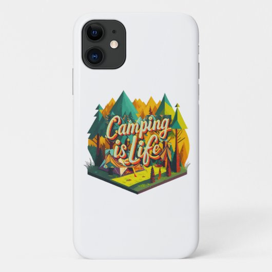 Coques Case-Mate iPhone Le camping c'est la vie (Dos)