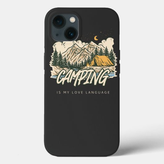 Coques Case-Mate iPhone Le Camping Est Ma Langue D'Amour (Verso)