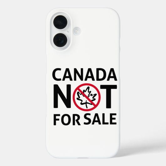 Coques Case-Mate iPhone LE CANADA n'est pas à vendre Liberté Canadien Oh F (Verso)
