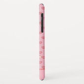 Coques Case-Mate iPhone Le caniche et les coeurs roses soient fantaisie (Dos/Gauche)