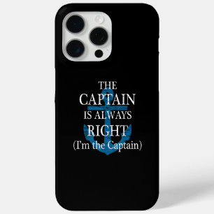 Coque iPhone 15 Pro Max Le capitaine a toujours raison et je suis le capit