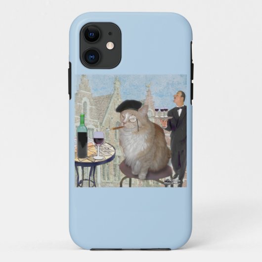 Coques Case-Mate iPhone Le Cat du Café (Dos)