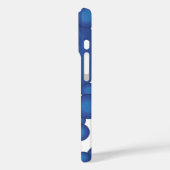 Coques Case-Mate iPhone Le cercle de style des années Blue 70 (Verso / Gauche)