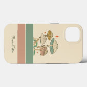 Coques Case-Mate iPhone Le champagne d'art vintage (Verso (horizontal))