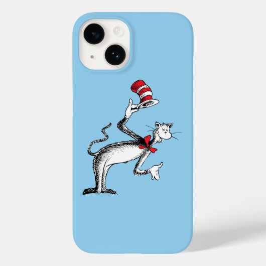 Coques Case-Mate iPhone Le Chat dans le Chapeau prend un salut (Verso)