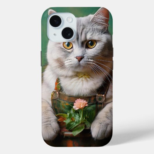 Coques Case-Mate iPhone Le chat est le jardinier (Verso)