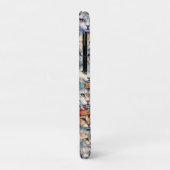 Coques Case-Mate iPhone Le chat fait face au Motif Hexagon (Dos/Gauche)