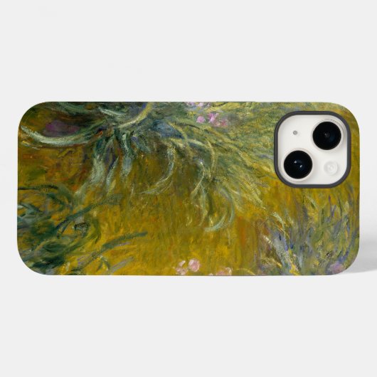 Coques Case-Mate iPhone Le chemin à travers les Irises - Claude Monet (Verso (horizontal))
