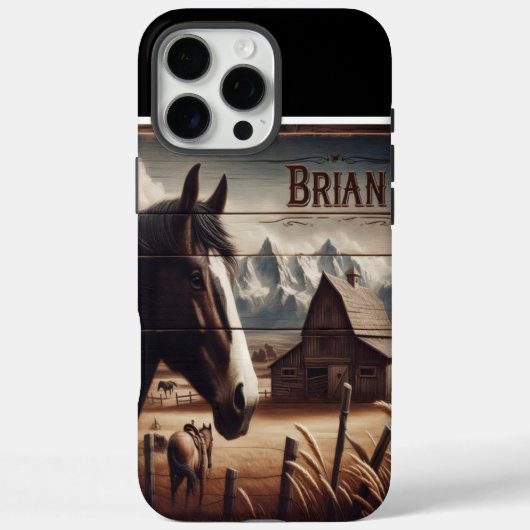 Coques Case-Mate iPhone Le cheval de ferme de Brian (Verso)