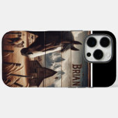 Coques Case-Mate iPhone Le cheval de ferme de Brian (Verso (horizontal))
