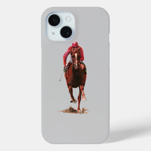 Coques Case-Mate iPhone Le cheval et le jockey (Verso)