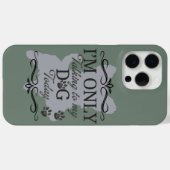 Coques Case-Mate iPhone Le Chien Gris (Verso (horizontal))