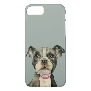 Case-Mate iPhone Case Le "chiot observe" la peinture d'aquarelle de