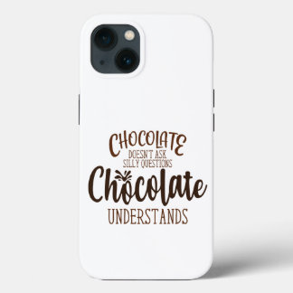 Case-Mate iPhone Case Le chocolat ne pose pas de questions stupides