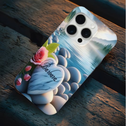 Coques Case-Mate iPhone Le coeur de Barbara au bord de la rivière