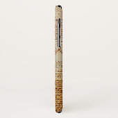 Coques Case-Mate iPhone Le coeur et les artères bronchiques Gem Monogramme (Dos/Gauche)