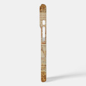 Coques Case-Mate iPhone Le coeur et les artères bronchiques Gem Monogramme (Verso / Gauche)