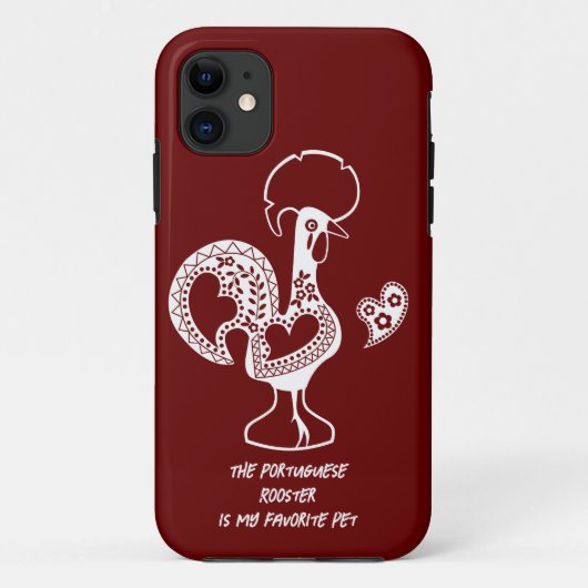 Coques Case-Mate iPhone Le coq portugais est mon animal de compagnie préfé (Dos)