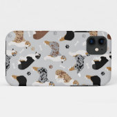 Coques Case-Mate iPhone Le Coque-mât australien des bergers et des pattes (Dos (Horizontal))