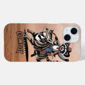 Coques Case-Mate iPhone Le cowboy de la créature (Verso (horizontal))