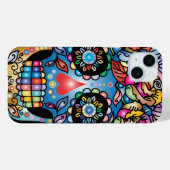 Coques Case-Mate iPhone Le crâne de sucre, Jour des morts (Verso (horizontal))