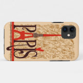 Coques Case-Mate iPhone le cru mignon de Tour Eiffel (Dos (Horizontal))