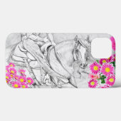 Coques Case-Mate iPhone Le Cutter Large (marguerite rose) (Verso (horizontal))