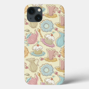 iPhone 13 Case Le dessin de main bombe des silhouettes