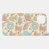Coques Case-Mate iPhone Le dessin de main bombe des silhouettes (Verso (horizontal))