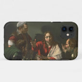 Coques Case-Mate iPhone Le dîner chez Emmaus, 1601 (huile et tempera) (Dos (Horizontal))