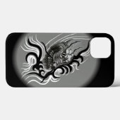 Coques Case-Mate iPhone Le dragon chinois à la toiture de tatouage (Verso (horizontal))
