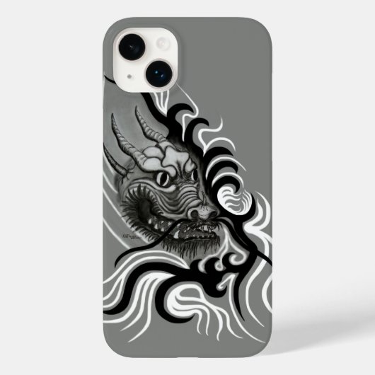Coques Case-Mate iPhone Le dragon chinois à la toiture de tatouage (Verso)