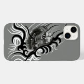 Coques Case-Mate iPhone Le dragon chinois à la toiture de tatouage (Verso (horizontal))