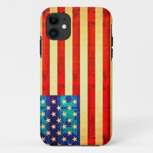 Coque Case-Mate Pour iPhone Le drapeau américain de l'argent