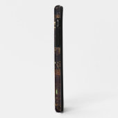 Coques Case-Mate iPhone Le drapeau américain vole entre la lune en hausse (Dos/Gauche)