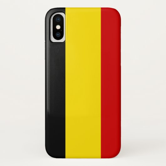Coques Case-Mate iPhone Le drapeau de la Belgique (Dos)