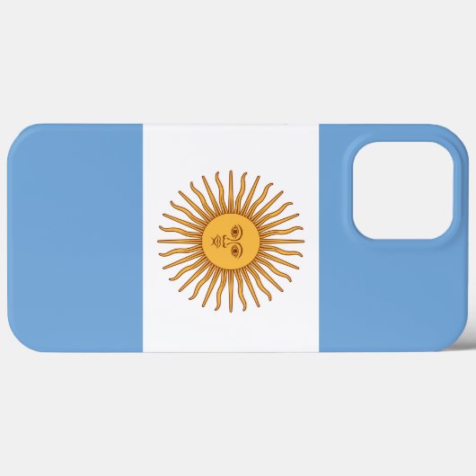 Coques Case-Mate iPhone Le drapeau de l'Argentine (Verso (horizontal))