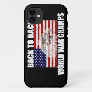 Etui iPhone Case-Mate Le drapeau des USA et la guerre mondiale d'Eagle