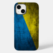 Coques Case-Mate iPhone Le drapeau ukrainien sur le mur (Verso)