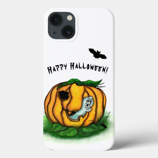 Coques Case-Mate iPhone Le fantôme d'Halloween, chauve-souris, fantôme et  (Verso)