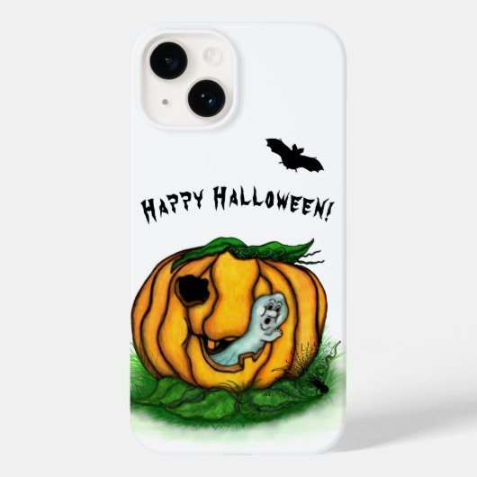 Coques Case-Mate iPhone Le fantôme d'Halloween, chauve-souris, fantôme et (Verso)
