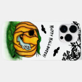 Coques Case-Mate iPhone Le fantôme d'Halloween, chauve-souris, fantôme et (Verso (horizontal))