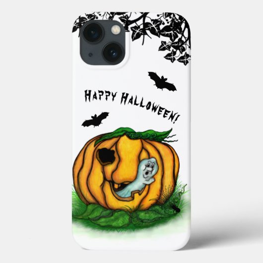 Coques Case-Mate iPhone Le fantôme d'Halloween, chauve-souris, fantôme et  (Verso)