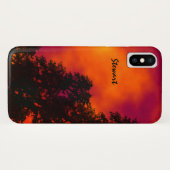 Coques Case-Mate iPhone Le feu dans le ciel Personnalisé (Dos (Horizontal))