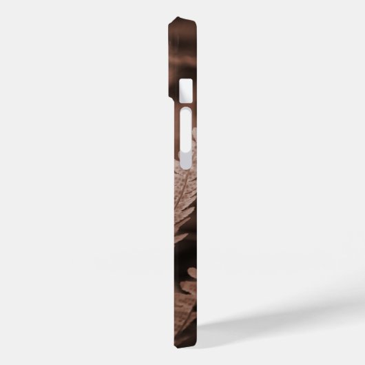Coques Case-Mate iPhone Le feuillage botanique Mocha Mousse (Verso / Gauche)