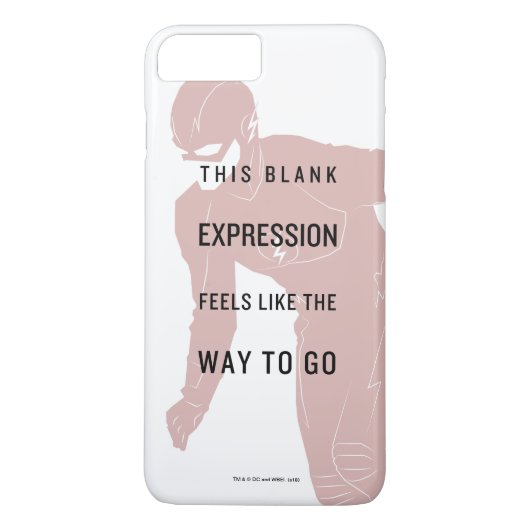 Coques Case-Mate iPhone Le Flash | Silhouette du devis "Expression vide" (Dos)