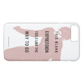 Coques Case-Mate iPhone Le Flash | Silhouette du devis "Expression vide" (Dos (Horizontal))