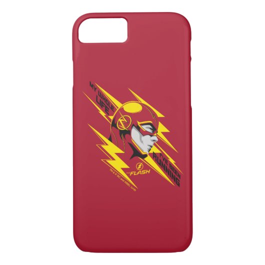 Coques Case-Mate iPhone Le Flash | Toute ma vie j'ai couru (Dos)
